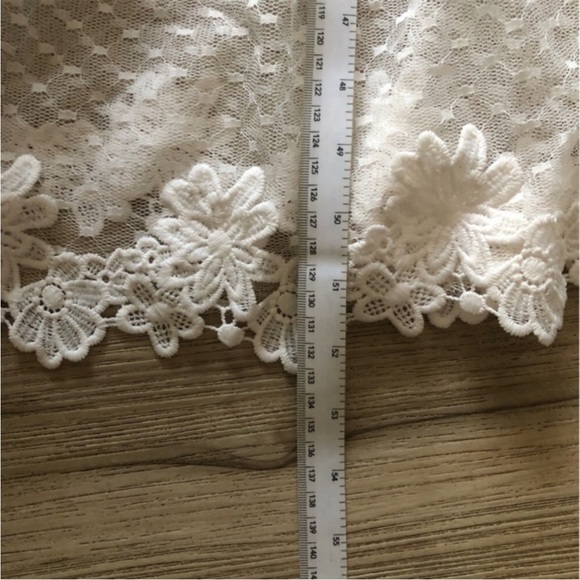 Victoria’s Secret Sheer Elegant White Lace Halter Dress Embroidered Floral - Picture 6 of 14